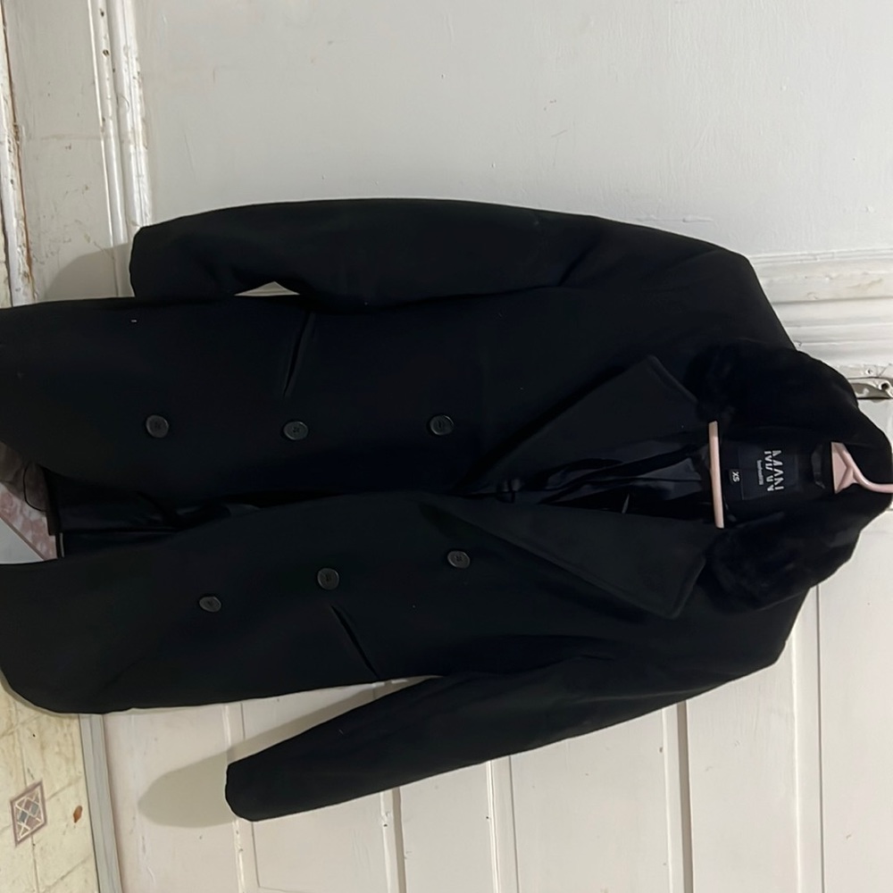 Overcoat men black